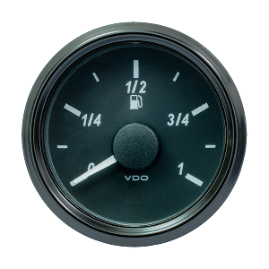 VDO SingleViu 52mm (2-1/16&quot;) Fuel Level Gauge - Euro - 90-5 Ohm CD-86095