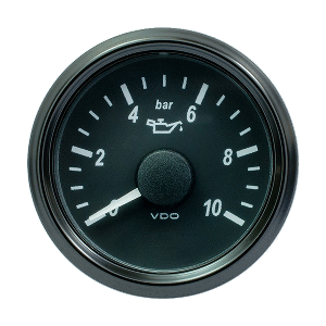 VDO SingleViu 52mm (2-1/16&quot;) Oil Pressure Gauge - 150 PSI - 0-4.5V CD-86108
