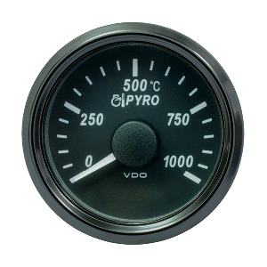 VDO SingleViu 52mm (2-1/16&quot;) Exhaust Gas Temp. Gauge - 1000&deg;C CD-86113
