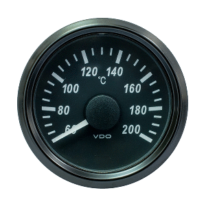 VDO SingleViu 52mm (2-1/16&quot;) Cylinder Temp. Gauge - 200&deg;C - 471-14 Ohm CD-86114