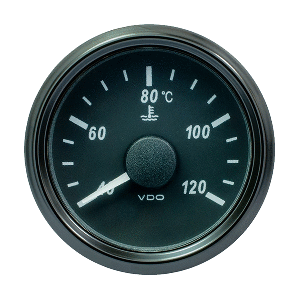 VDO SingleViu 52mm (2-1/16&quot;) Water Temp. Gauge - 120&deg; C - 291-22 ohm CD-86119