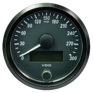 VDO SingleViu 80mm (3-1/8&quot;) Speedometer - 300 KM/H CD-86130