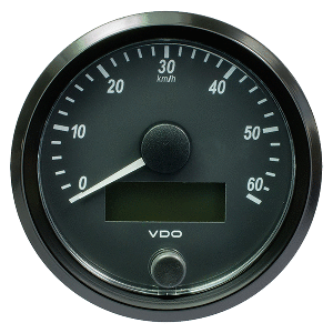 VDP SingleViu 80mm (3-1/8&quot;) Speedometer - 60 KM/H CD-86132