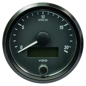 VDO SingleViu 80mm (3-1/8&quot;) Tachometer - 2000 RPM CD-86133