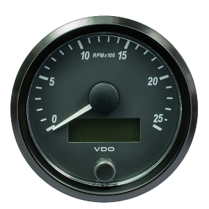 VDO SingleViu 80mm (3-1/8&quot;) Tachometer - 2500 RPM CD-86134