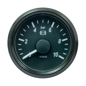 VDO SingleViu 52mm (2-1/16&quot;) Brake Pressure Gauge - 10 Bar - 0-5V CD-86149