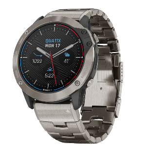 Garmin quatix&reg; 6X Solar Watch - Titanium w/Titanium Band CD-86261