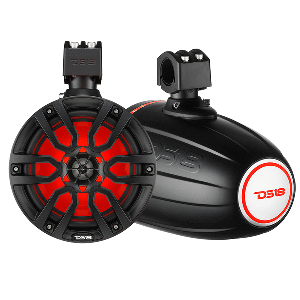 DS18 X Series HYDRO 6.5&quot; Wakeboard Pod Tower Speaker w/RGB LED Lights - 300W - Matte Black CD-86408