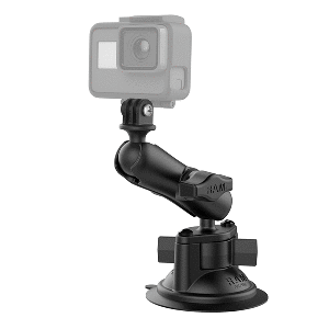 RAM Mount RAM&reg; Twist-Lock&trade; Suction Cup Mount w/Universal Action Camera Adapter