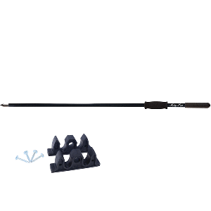 Panther 8&#39; King Pin Anchor Pole - 1-Piece - Black CD-86442