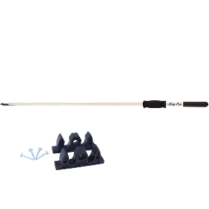 Panther 8&#39; King Pin Anchor Pole - 1-Piece - White CD-86443