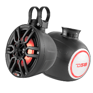 DS18 HYDRO 6.5&quot; Compact Wakeboard Pod Tower w/RGB Light - 300W - Black CD-86513