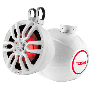 DS18 HYDRO 8&quot; Compact Wakeboard Pod Tower w/RGB Light - 375W - White CD-86514