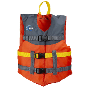 MTI Youth Livery Life Jacket - Orange/Carbon - 50-90lbs CD-86682