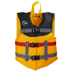 MTI Youth Livery Life Jacket - Mango/Black - 50-90lbs CD-86683