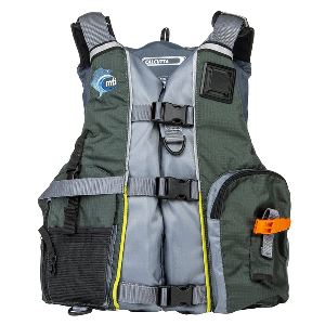 MTI Calcutta Fishing Life Jacket - Green/Grey CD-86718