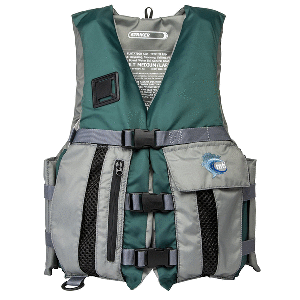 MTI Striker Fishing Life Jacket - Hunter Green/Carbon - X-Small/Small CD-86720