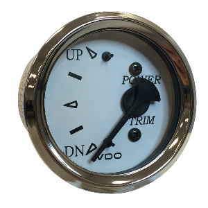 VDO Cockpit Marine 52MM (2-1/16&quot;) Trim Gauge f/Honda Engines - White Dial/Chrome Bezel CD-87366