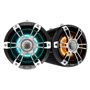 FUSION SG-FLT882SPC 8.8&quot; Wake Tower Speakers w/CRGBW LED Lighting - Sports Chrome CD-87655