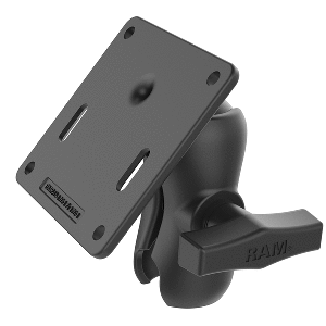 RAM Mount RAM&reg; Double Socket Arm w/75x75mm VESA Plate