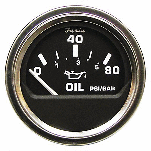 Faria 2&quot; Heavy Duty Oil Pressure Gauge - 100 PSI - Black Dial &amp; SS Bezel CD-87872