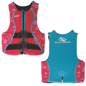 Puddle Jumper Youth Hydroprene&trade; Life Vest - Teal/Pink - 50-90lbs CD-88034