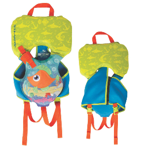 Puddle Jumper Infant Hydroprene&trade; Life Vest - Orang/Green/Blue Fish - Under 30lbs CD-88036