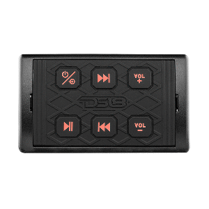 DS18 Marine Waterproof Bluetooth Streaming Audio Receiver Square Controller - f/Android &amp; iPhone CD-88643
