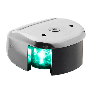 Aqua Signal Series 28 Starboard LED Deck Mount Light - Stainless Steel Housing CD-88652