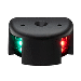 AQUA SIGNAL SERIES 28 BI-COLOR LED DECK MOUNT LIGHT - BLACK Part Number: 28100-7