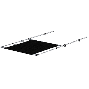 SureShade PTX Power Shade – 51″ Wide – Stainless Steel – Black