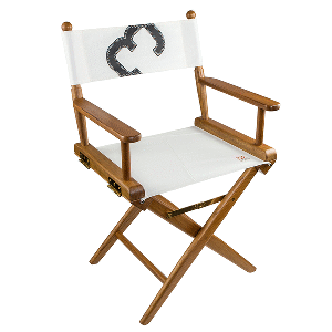 Whitecap Director&#39;s Chair w/Sail Cloth Seating - Teak CD-89245