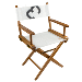 WHITECAP TEAK DIRECTOR'S CHAIR WITH SAIL CLOTH SEATING Part Number: 61044