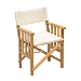 WHITECAP TEAK DIRECTOR'S CHAIR II WITH CREAM CUSHION Part Number: 61053
