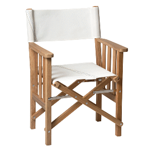 Whitecap Director&#39;s Chair II w/Sail Cloth Seating - Teak CD-89250