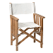 WHITECAP TEAK DIRECTOR'S CHAIR II WITH SAIL CLOTH SEATING Part Number: 61054