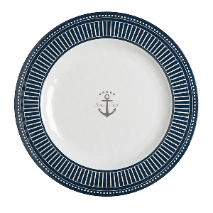 Marine Business Melamine Flat, Round Dinner Plate - SAILOR SOUL - 10