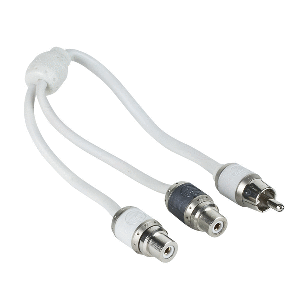 T-Spec V10 Series RCA Audio Y Cable – 2 Channel – 1 Male to 2 Females