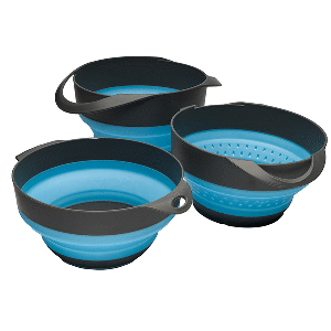 S.O.L. Survive Outdoors Longer Flat Pack Bowls &amp; Strainer Set CD-89894