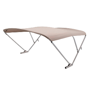 SureShade Power Bimini - Clear Anodized Frame - Beige Fabric CD-90130