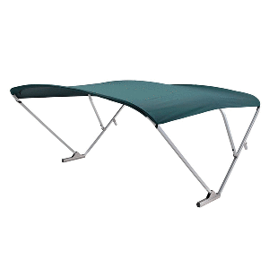 SureShade Power Bimini - Clear Anodized Frame - Green Fabric CD-90135