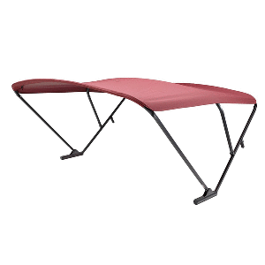 SureShade Power Bimini - Black Anodized Frame - Burgandy Fabric CD-90138