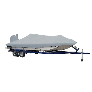 Carver Sun-DURA&reg; Extra Wide Series Styled-to-Fit Boat Cover f/18.5&#39; Aluminum Modified V Jon Boats - Grey CD-91017