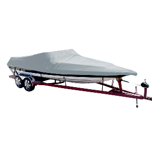 Carver 16 O/B V-Hull Fishing Boat Cover w/Side Console Poly Guard