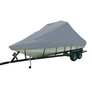 Carver Sun-DURA&reg; Specialty Boat Cover f/19.5&#39; Inboard Tournament Ski Boats w/Tower &amp; Swim Platform - Grey CD-91192