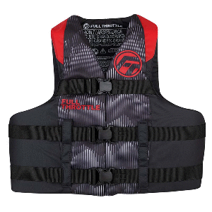 Full Throttle Adult Nylon Life Jacket - 4XL/7XL - Red/Black CD-91339