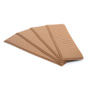 SeaDek 3.75&quot; x 12.75&quot; x 5mm 4-Piece Step Kit - 3.75&quot; x 12.75&quot; Mocha Embossed - 95.25mm x 323.85mm x 5mm CD-92412