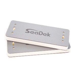 SeaDek 20&quot; x 8&quot; x 2&quot; Flat Fenders Small 2-Pack Storm Grey/White CD-92423