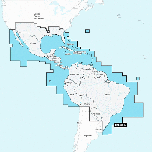 Navionics+ NASA004L Mexico, Caribbean to Brazil CD-92603