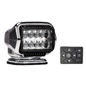 Golight Stryker ST Series Permanent Mount Chrome 12V LED w/Hard Wired Dash Mount Remote CD-92705